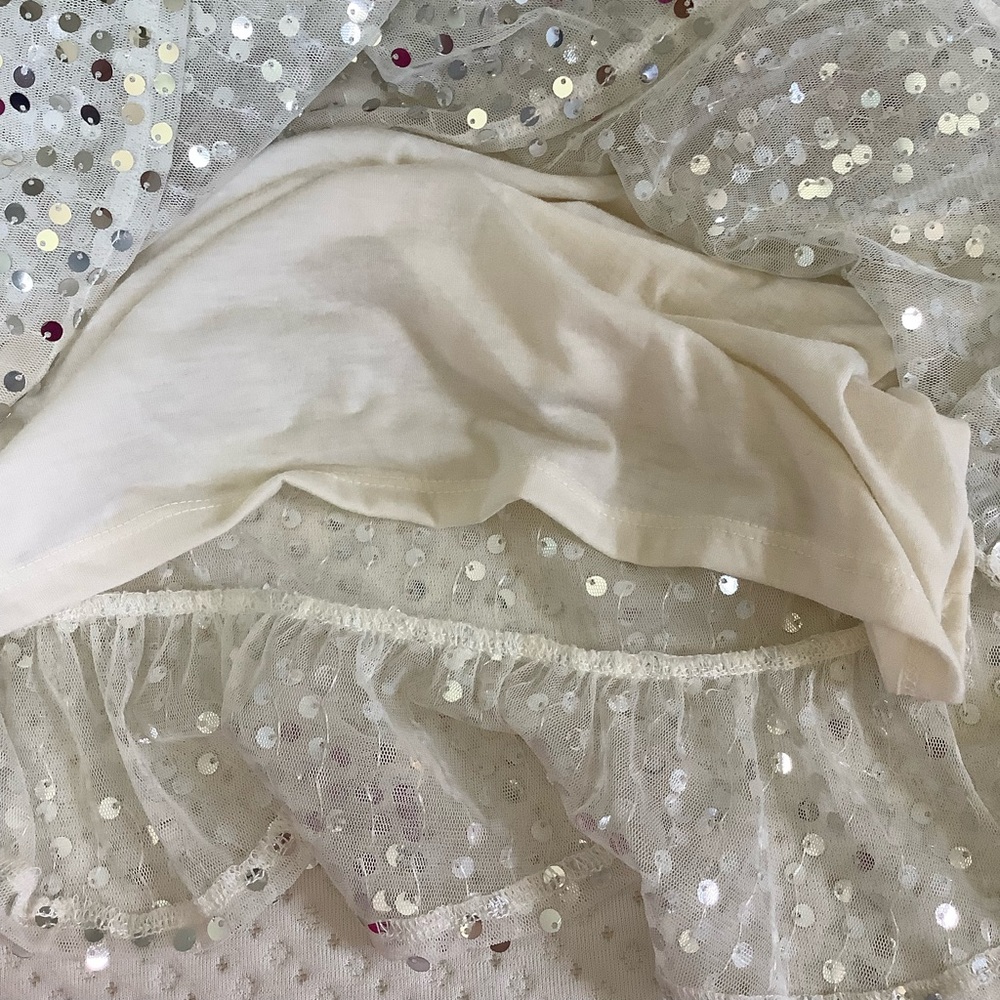 LC Lauren Conrad Sequined Mini Lined Toole Skirt Size M Side Zip - Picture 5 of 7